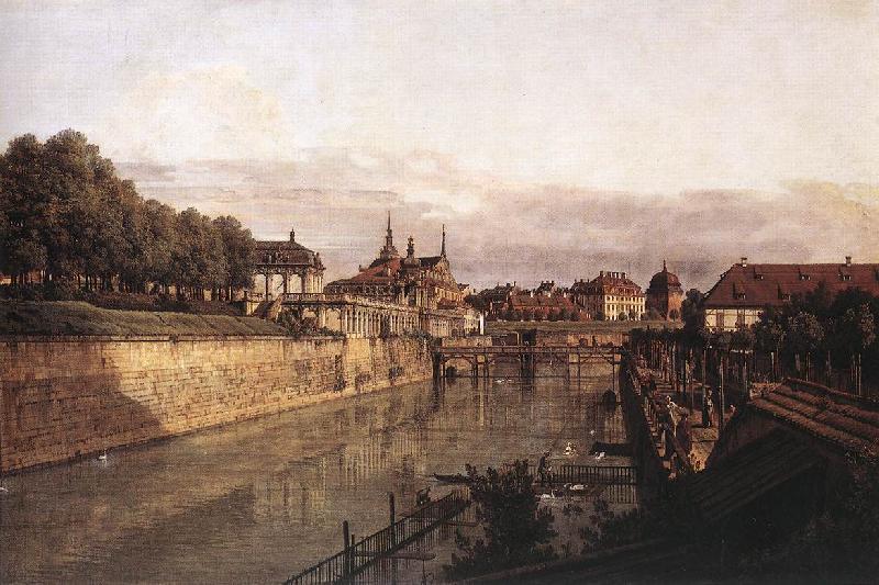 Bernardo Bellotto Zwinger Waterway oil painting picture